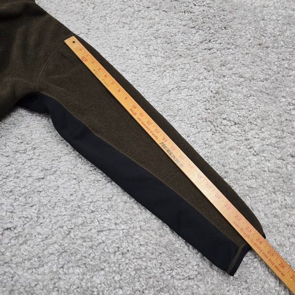 Vintage Nike ACG Sweater Mens Medium Brown Therma Fit 1/4 Zip Long Sleeve Hiking - Picture 10 of 11